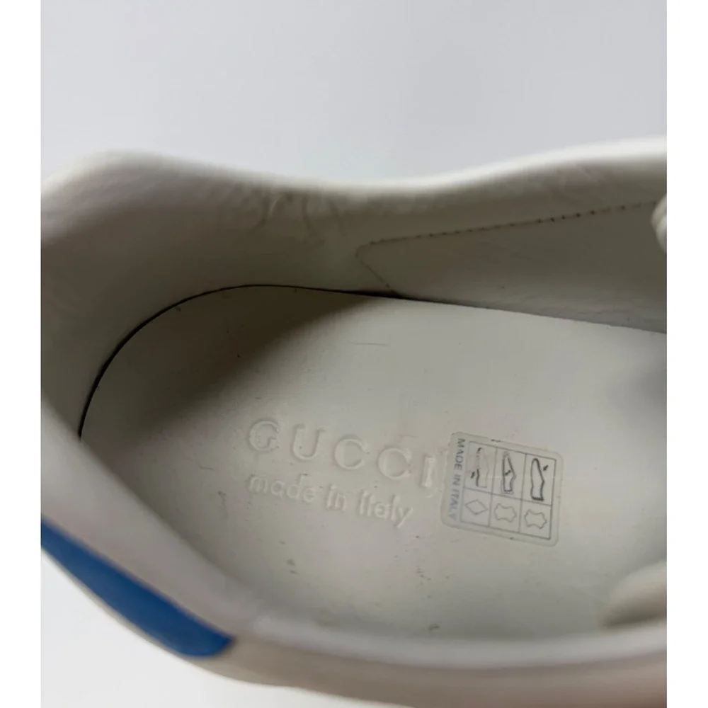 Gucci Ace Interlocking G Sneaker White Leather Size 10 US 9 Gucci